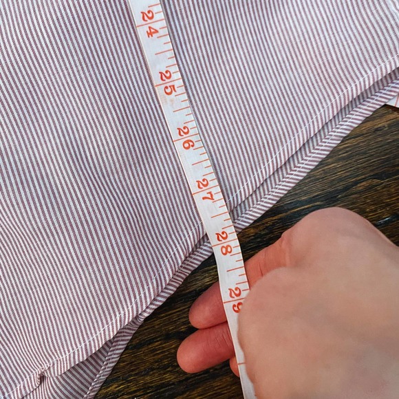 VTG Christian Dior Mauve Striped Button Down - Picture 9 of 10
